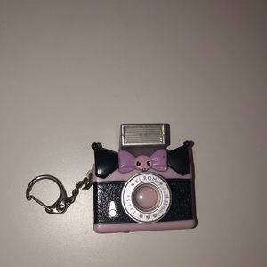 Kuromi Sanrio official camera flashing keychain